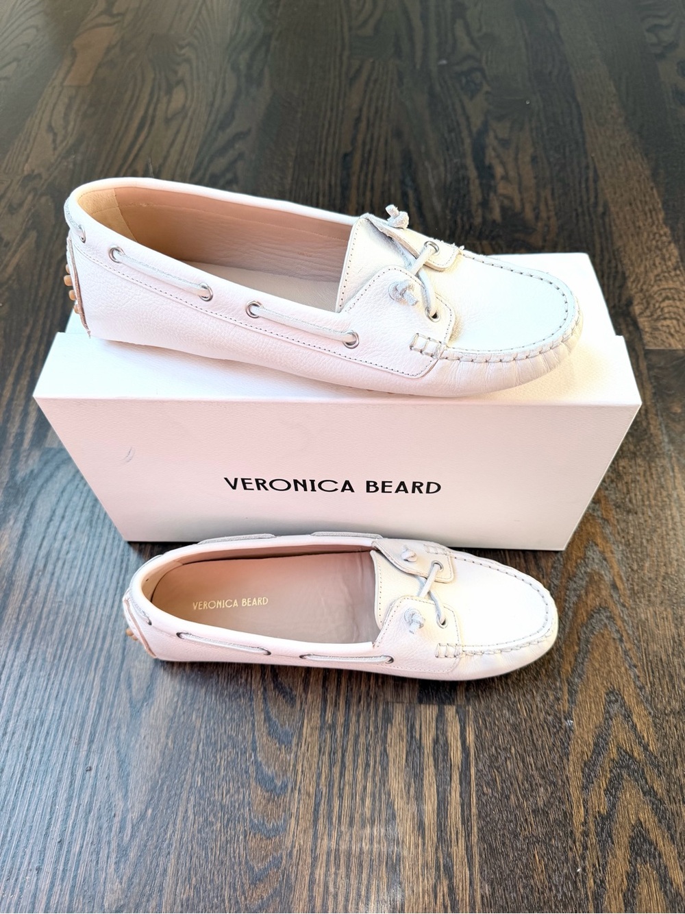 VERONICA BEARD Women White Leather Loafers NWT - Picture 1 of 8